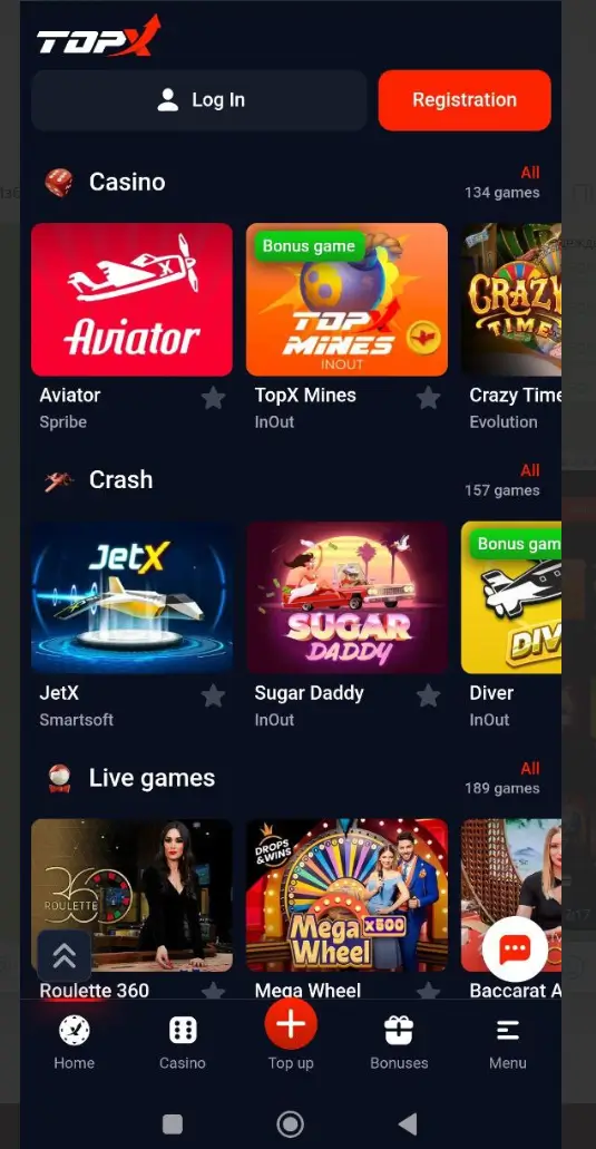 TopX mobile app games Try TopX mobile app games